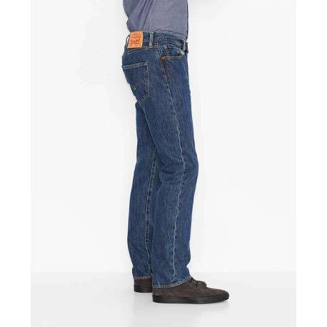 Jean 501 bleu jean en coton avec une coupe régular - Image 3