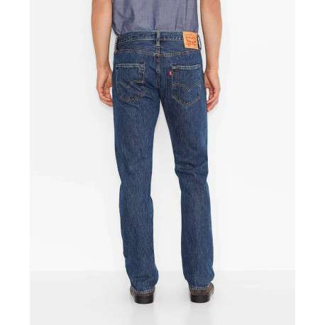 Jean 501 bleu jean en coton avec une coupe régular - Image 4