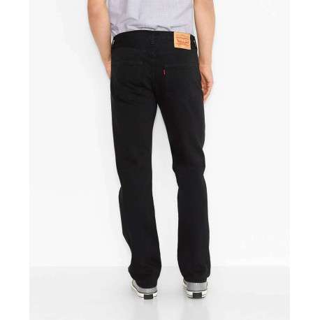 Jean 501 noir en coton avec une coupe regular et des passants - Image 5
