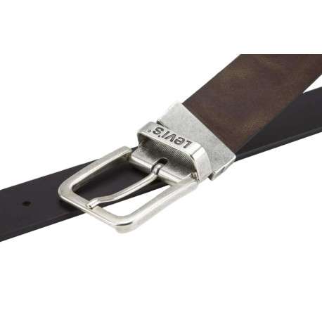 Ceinture noire en cuir avec une boucle à ardillon carrée - Image 2