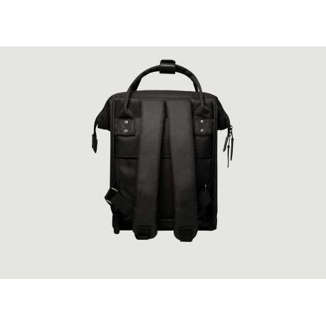 Sac à dos noir uni zippé avec pochettes interchangeables - Image 7