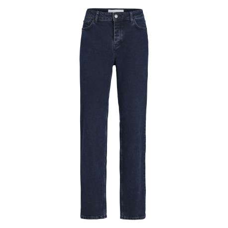 Jean Seoul Straight nuit en coton uni avec une coupe droite