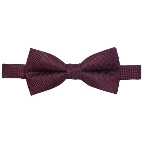 Nœud-papillon Colombia bordeaux avec imprimé petits carreaux all-over - Image 2