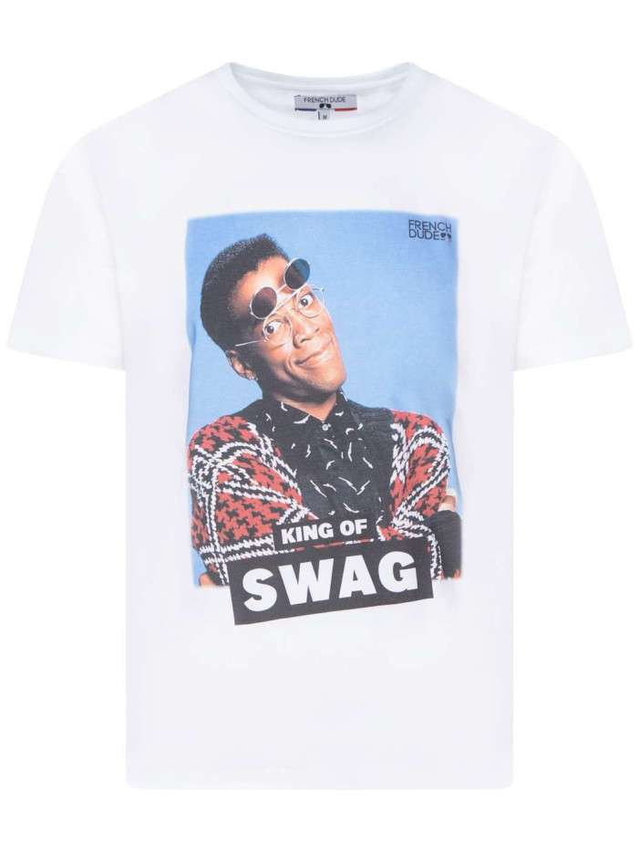 T-shirt blanc fantaisie en...