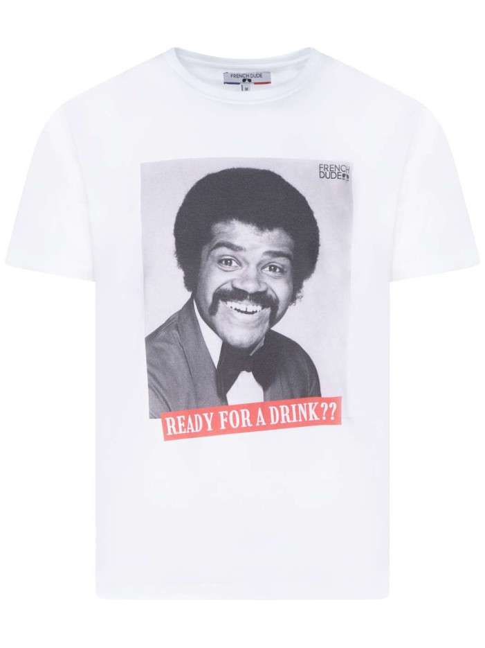 T-shirt blanc fantaisie en...
