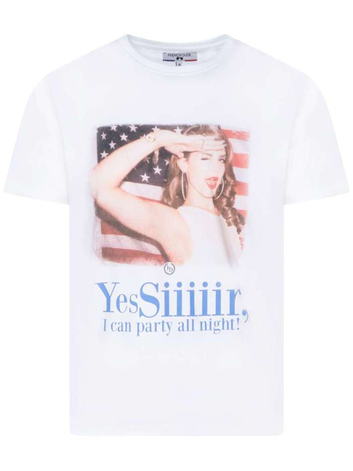 T-shirt blanc YES SIIIR en...