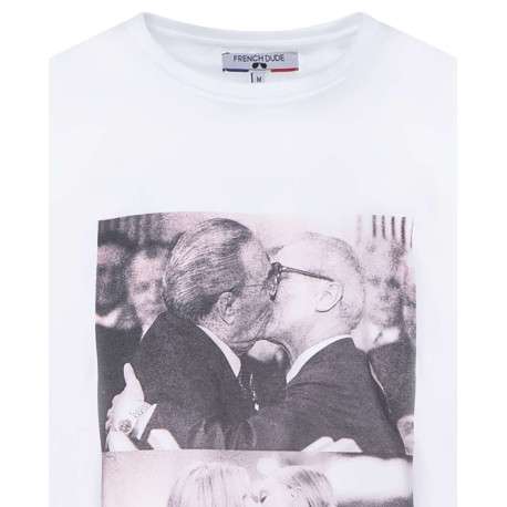 T-shirt blanc en coton biologique à col rond - Image 3