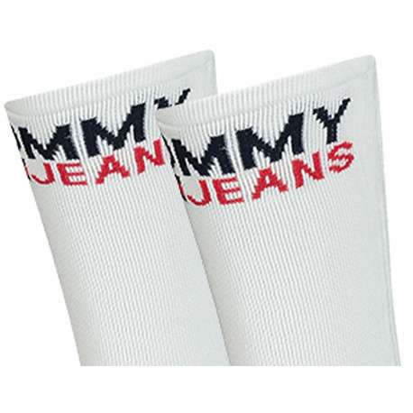Lot de 2 paires de chaussettes hautes blanches en coton - Image 3