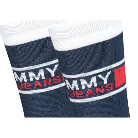 Lot de 2 paires de chaussettes hautes marines en coton - Image 3