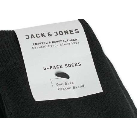 Lot de 5 paires de chaussettes hautes noires unies - Image 3