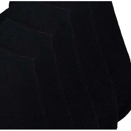 Lot de 5 paires de chaussettes noires unies basses identiques - Image 3