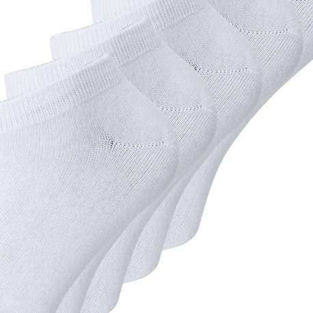 Lot de 5 paires de chaussettes blanches unies basses et identiques - Image 3