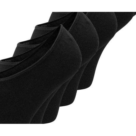 Lot de 5 paires de soquettes noires unies basses en coton mélangé identiques - Image 3