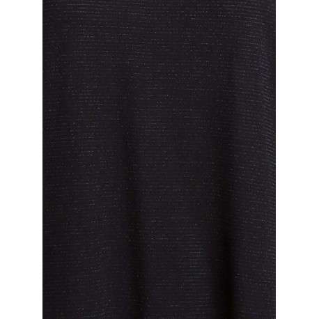 T-shirt noir uni avec une coupe droite et des manches courtes - Image 3