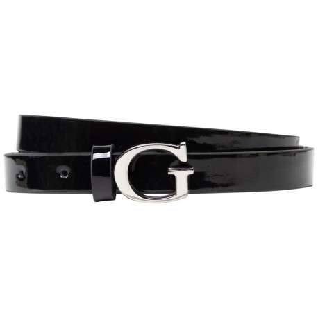 Ceinture vernie noire unie