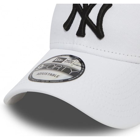 Casquette blanche à logo noir en coton Kids League Essential 9Forty - Image 3