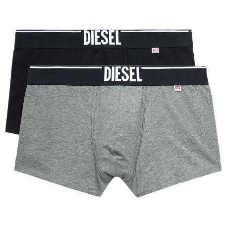 Lot de 2 boxers classiques bicolores, en coton et coupe classique