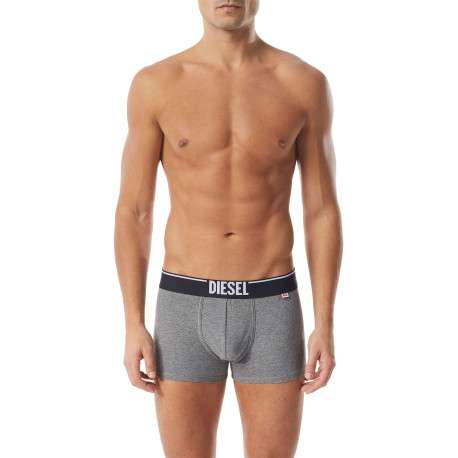 Lot de 2 boxers classiques bicolores, en coton et coupe classique - Image 2