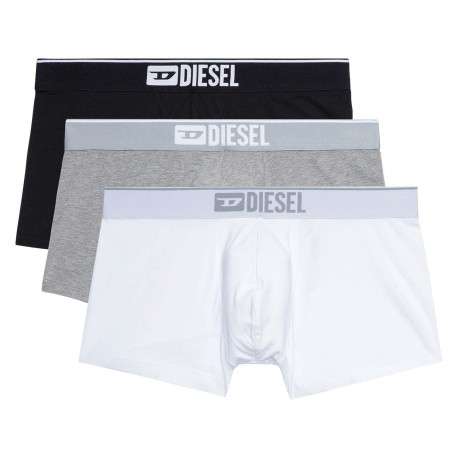 Lot de 3 boxers classiques multicolores en coton stretch avec une taille élastiquée