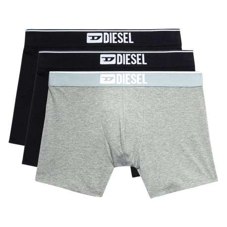 Lot de 3 boxers multicolores, en coton stretch et à coupe longue