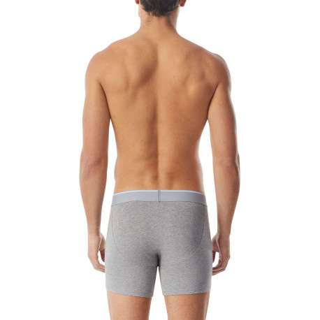 Lot de 3 boxers multicolores, en coton stretch et à coupe longue - Image 3