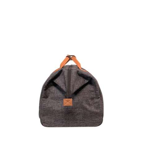 Sac anthracite uni zippé avec une fermeture zippée et logo iconique de la marque - Image 3