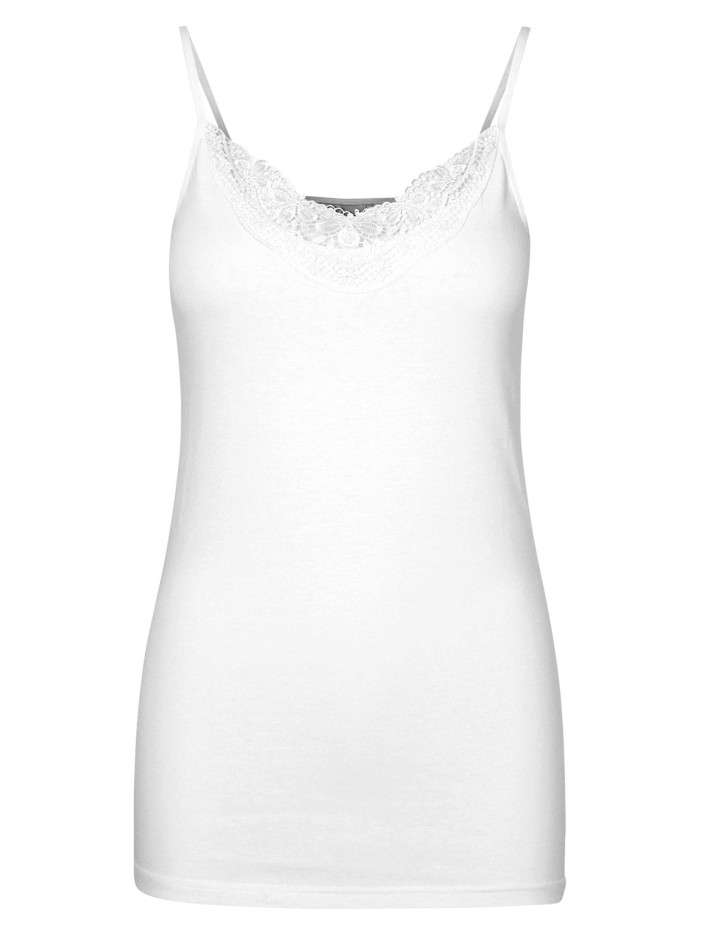 Débardeur blanc en coton...