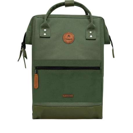 Sac à dos kaki Seoul avec logo de la marque et poches interchangeables - Image 7