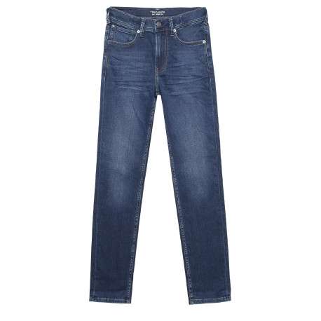 Jean bleu en coton avec une coupe skinny et étiquette d'authentification - Image 2