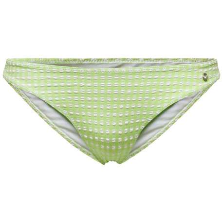 Bas de maillot de bain vert pastel et à motif vichy