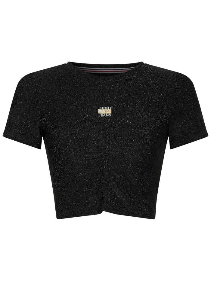 T-shirt noir pailleté coupe...