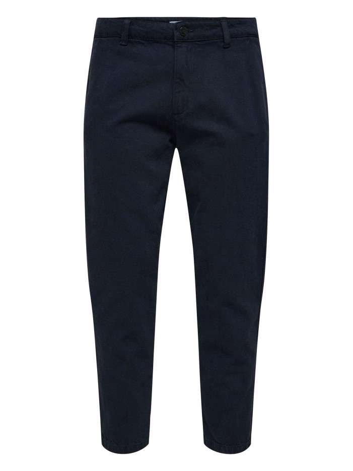 Pantalon chino marine en...
