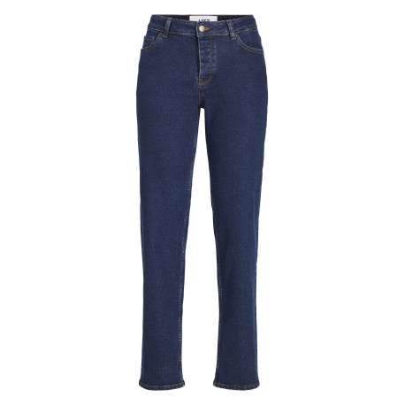 Jean indigo en coton biologique uni coupe régular avec 5 poches - Image 2