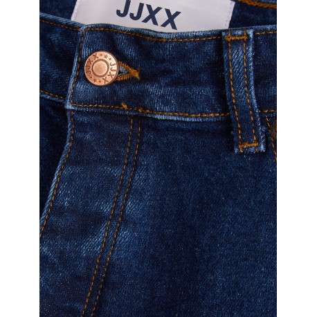 Jean indigo en coton biologique uni coupe régular avec 5 poches - Image 12