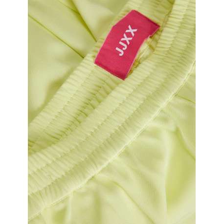 Pantalon de jogging jaune uni coupe évasée et taille élastiquée - Image 9