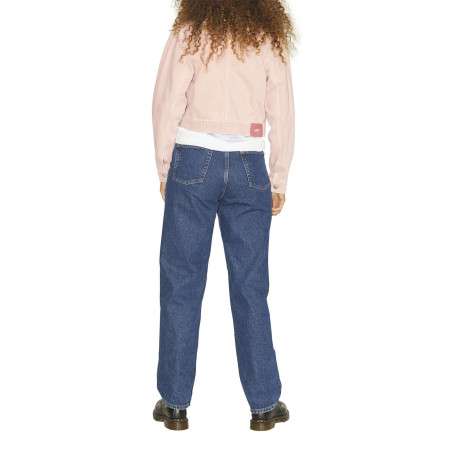 Blouson pêche en coton uni à col chemise et manches longues avec boutons argentés - Image 3