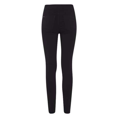Pantalon Legging noir uni avec une coupe skinny et 2 poches arrières - Image 3
