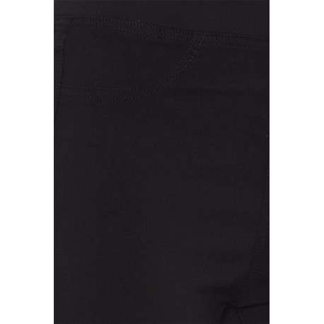 Pantalon Legging noir uni avec une coupe skinny et 2 poches arrières - Image 5