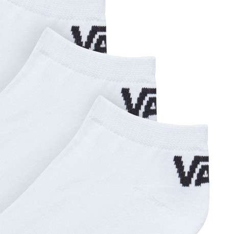 Lot de 3 paires de chaussettes basses blanches en coton mélangé unies avec une coupe courte - Image 2