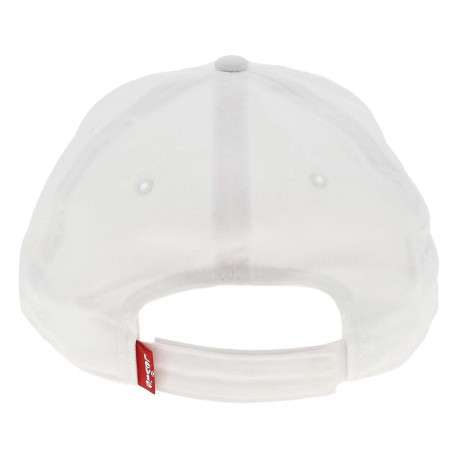 Casquette blanche en coton unie - Image 2