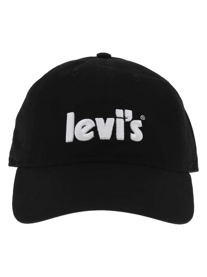Casquette noire unie en...