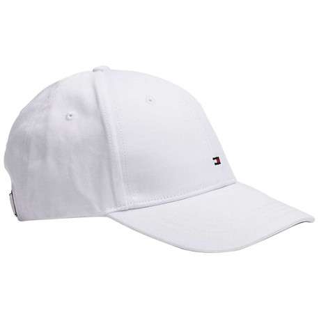 Casquette Classic Bb Cap blanche en coton avec drapeau brodé