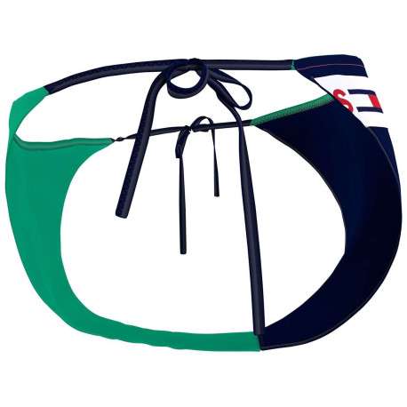 Bas de maillot de bain multicolore avec nom de la marque à l'arrière - Image 3