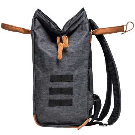Sac à dos Londres anthracite uni avec des poches interchangeables - Image 7