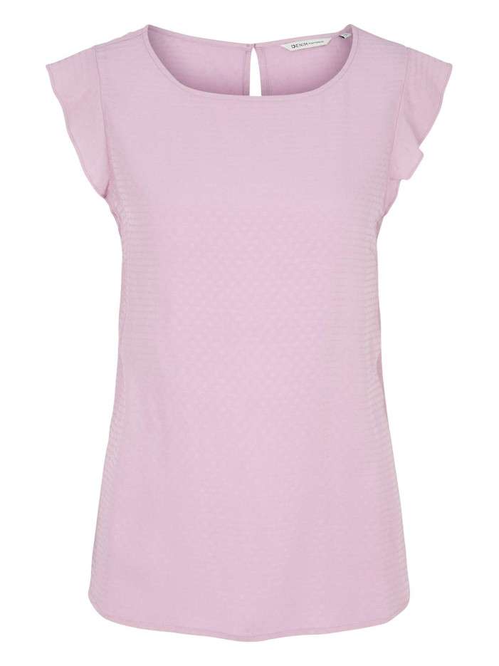 Top lilas uni coupe régular...