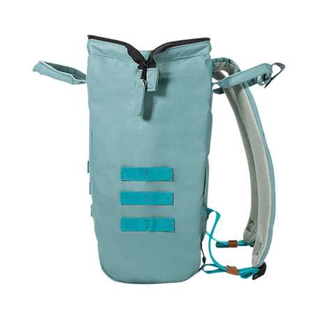 Sac à dos vert d'eau zippé avec une poche avant zippée - Image 3