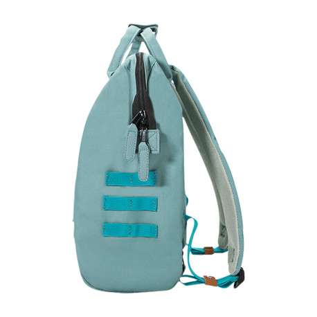 Sac à dos vert d'eau zippé avec une poche avant zippée - Image 5
