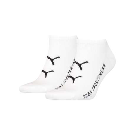 Lot de 2 paires de chaussettes blanches fantaisies en coton mélangé