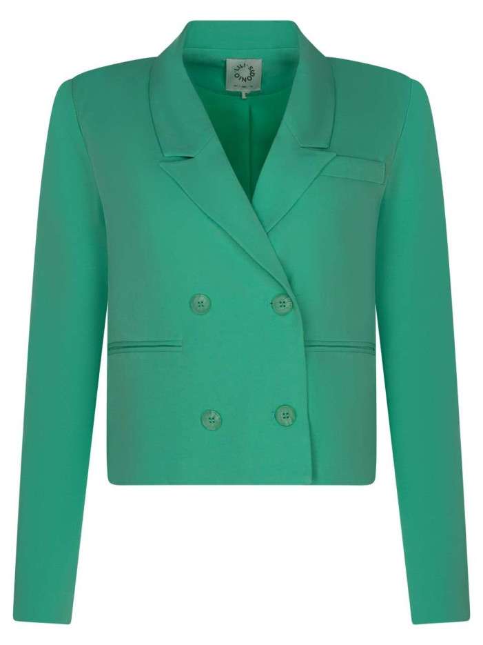 Blazer vert uni avec double...