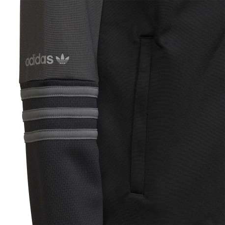 Sweat zippé anthracite fantaisie col montant - Image 4
